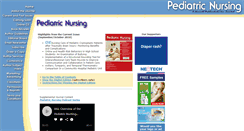 Desktop Screenshot of pediatricnursing.net