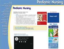 Tablet Screenshot of pediatricnursing.net